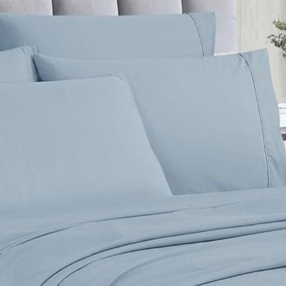 New 4-Piece Full/Double Deep Pocket Bedding Sheets • STEEL BLUE - Picture 2 of 2